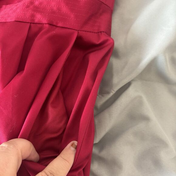 NWT!! David’s Bridal Short Strapless STYLE#84725 Size 16 Color Apple - Picture 8 of 14